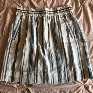 Striped Pull on Skirt